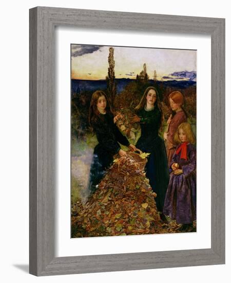 Autumn Leaves, 1856-John Everett Millais-Framed Giclee Print