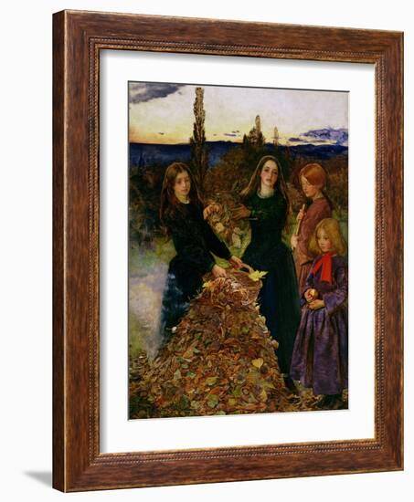 Autumn Leaves, 1856-John Everett Millais-Framed Giclee Print