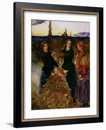 Autumn Leaves, 1856-John Everett Millais-Framed Giclee Print