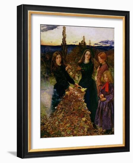 Autumn Leaves, 1856-John Everett Millais-Framed Giclee Print