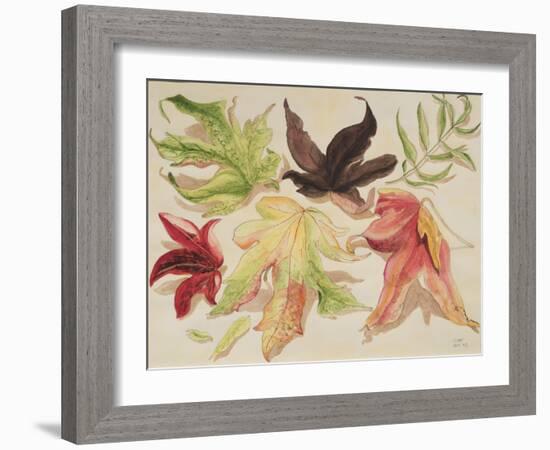 Autumn Leaves, 1993-Carolyn Hubbard-Ford-Framed Giclee Print