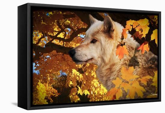 Autumn Leaves and Wolf-Gordon Semmens-Framed Premier Image Canvas