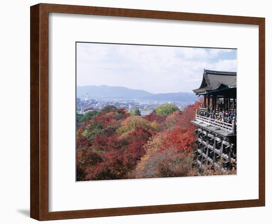 Autumn Leaves, Kiyomizu Temple (Kiyomizu-Dera), Kyoto, Honshu, Japan-null-Framed Photographic Print