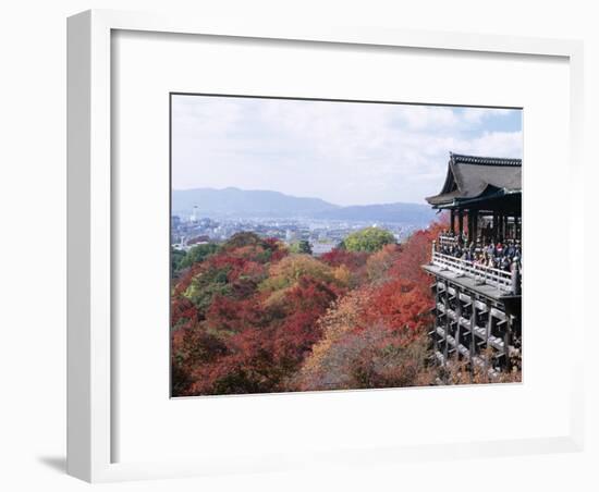 Autumn Leaves, Kiyomizu Temple (Kiyomizu-Dera), Kyoto, Honshu, Japan-null-Framed Photographic Print