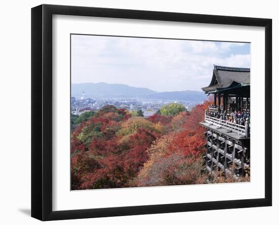 Autumn Leaves, Kiyomizu Temple (Kiyomizu-Dera), Kyoto, Honshu, Japan-null-Framed Photographic Print