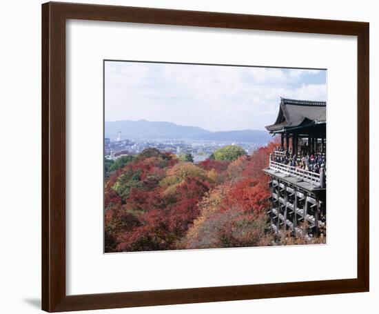 Autumn Leaves, Kiyomizu Temple (Kiyomizu-Dera), Kyoto, Honshu, Japan-null-Framed Photographic Print