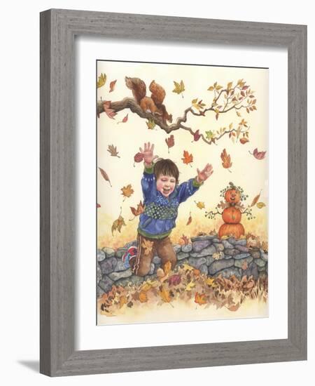 Autumn Leaves-Wendy Edelson-Framed Giclee Print