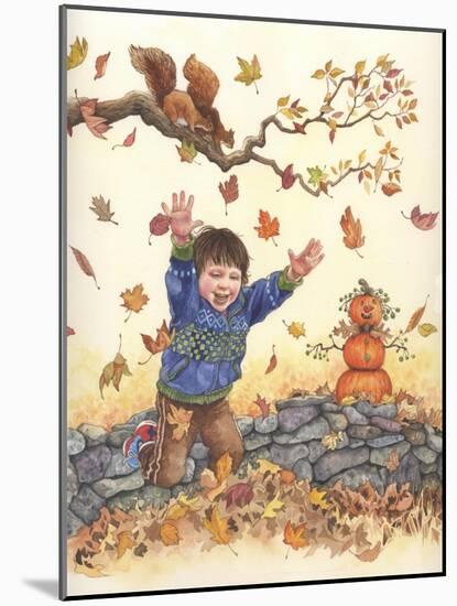 Autumn Leaves-Wendy Edelson-Mounted Giclee Print