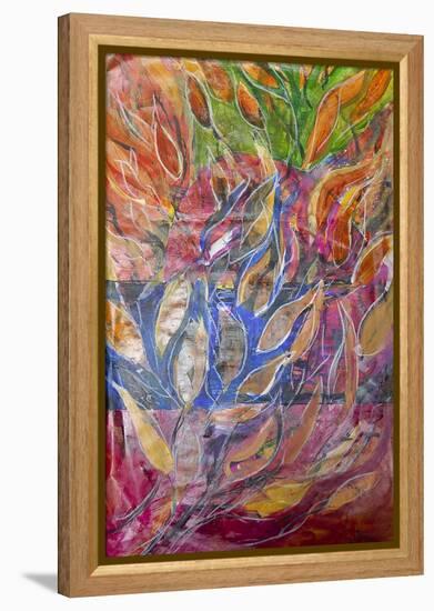 Autumn Leaves-Margaret Coxall-Framed Premier Image Canvas