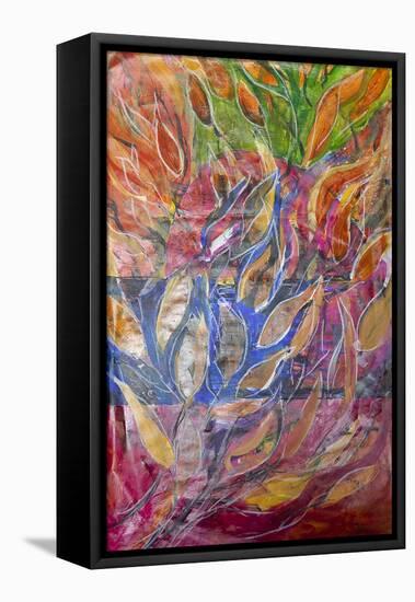 Autumn Leaves-Margaret Coxall-Framed Premier Image Canvas