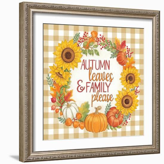 Autumn Leaves-Deb Strain-Framed Art Print