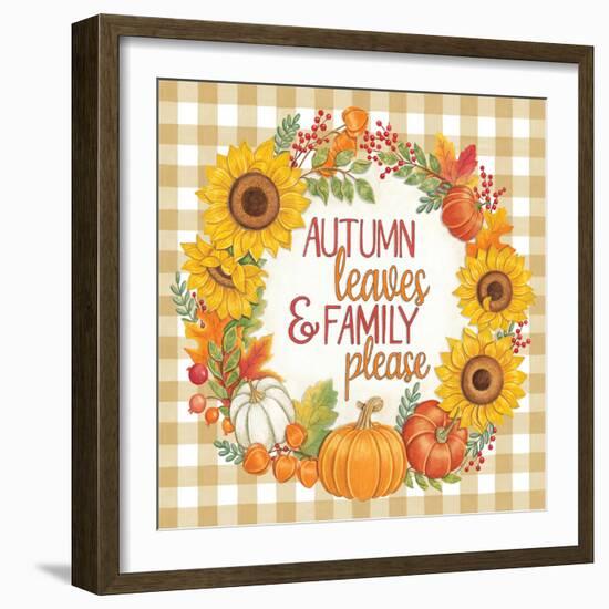 Autumn Leaves-Deb Strain-Framed Art Print