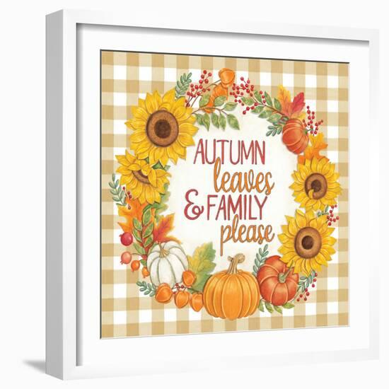 Autumn Leaves-Deb Strain-Framed Art Print