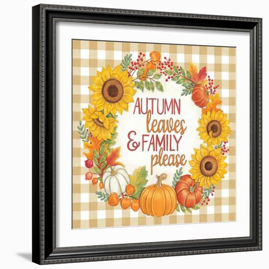 Autumn Leaves-Deb Strain-Framed Art Print