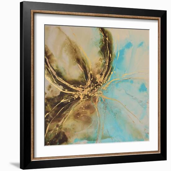 Autumn Lotus I-Caroline Ashwood-Framed Giclee Print