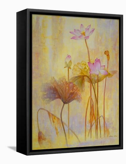 Autumn Lotus-Ailian Price-Framed Stretched Canvas