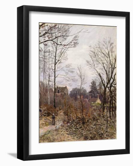 Autumn, Louveciennes, 1873 (Oil on Canvas)-Alfred Sisley-Framed Giclee Print