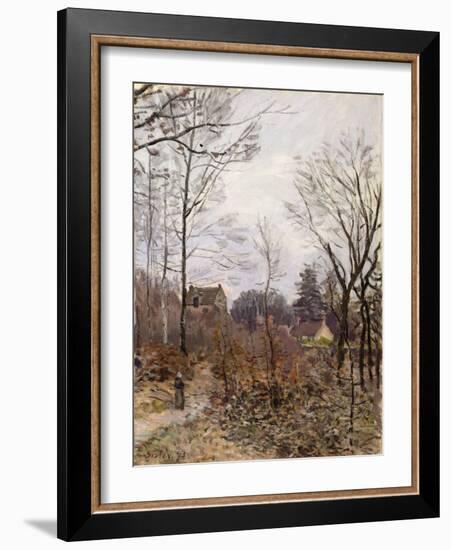 Autumn, Louveciennes, 1873 (Oil on Canvas)-Alfred Sisley-Framed Giclee Print