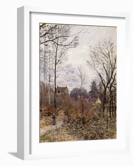 Autumn, Louveciennes, 1873 (Oil on Canvas)-Alfred Sisley-Framed Giclee Print