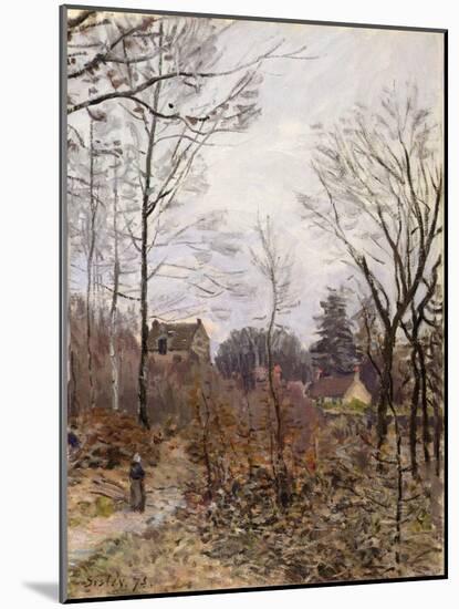 Autumn, Louveciennes, 1873 (Oil on Canvas)-Alfred Sisley-Mounted Giclee Print