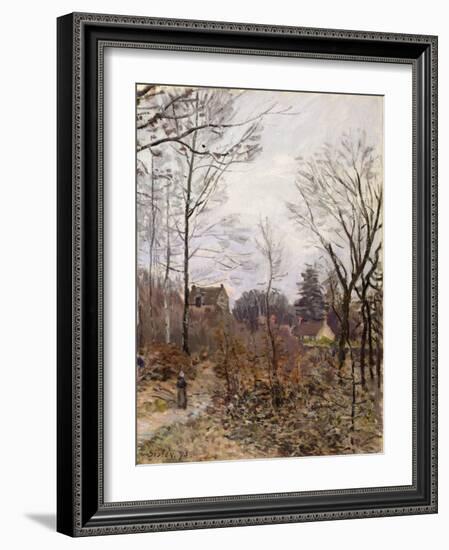 Autumn, Louveciennes, 1873 (Oil on Canvas)-Alfred Sisley-Framed Giclee Print