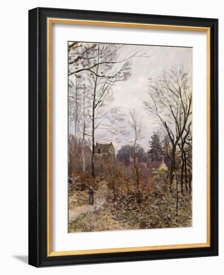 Autumn, Louveciennes, 1873 (Oil on Canvas)-Alfred Sisley-Framed Giclee Print