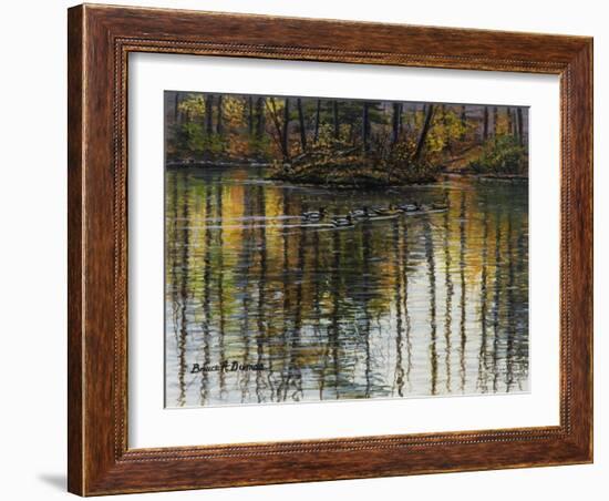 Autumn Mallards-Bruce Dumas-Framed Giclee Print