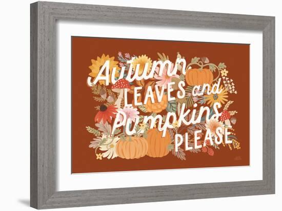 Autumn Meadow VI-Laura Marshall-Framed Art Print