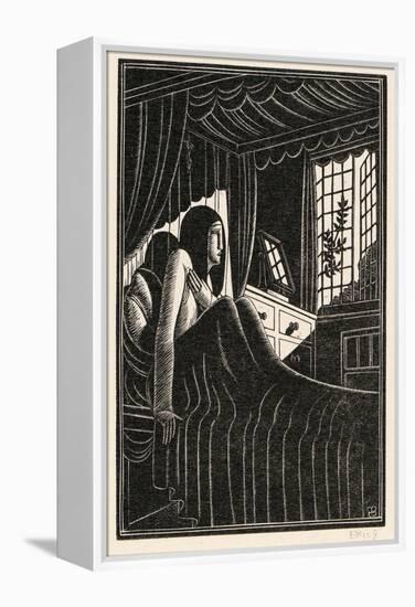 Autumn Midnight, 1923 (Woodcut on Paper)-Eric Gill-Framed Premier Image Canvas