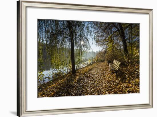Autumn Mood on a River-Falk Hermann-Framed Photographic Print