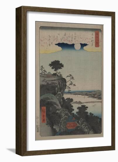 Autumn Moon at Ishiyama (Ishiyama No Shugestu)-Ando Hiroshige-Framed Art Print