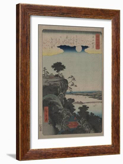 Autumn Moon at Ishiyama (Ishiyama No Shugestu)-Ando Hiroshige-Framed Art Print