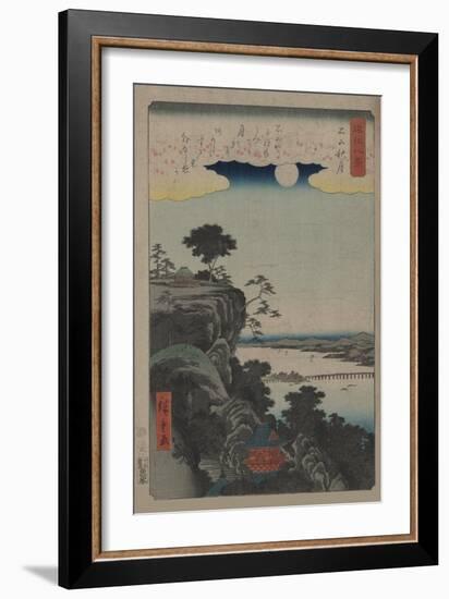 Autumn Moon at Ishiyama (Ishiyama No Shugestu)-Ando Hiroshige-Framed Art Print