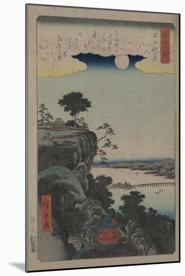 Autumn Moon at Ishiyama (Ishiyama No Shugestu)-Ando Hiroshige-Mounted Art Print