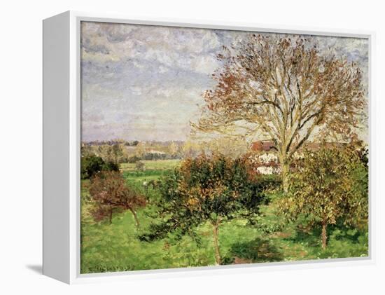 Autumn Morning at Èragny, 1897-Camille Pissarro-Framed Premier Image Canvas