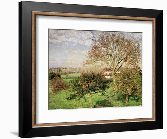 Autumn Morning at Èragny, 1897-Camille Pissarro-Framed Giclee Print