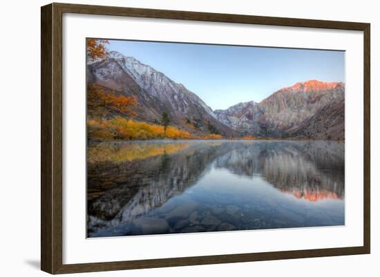 Autumn Morning, First Light, Convict Lake, Sierra Nevada-Vincent James-Framed Photographic Print