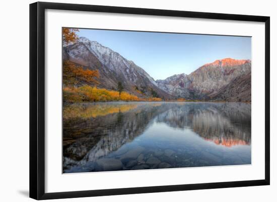 Autumn Morning, First Light, Convict Lake, Sierra Nevada-Vincent James-Framed Photographic Print