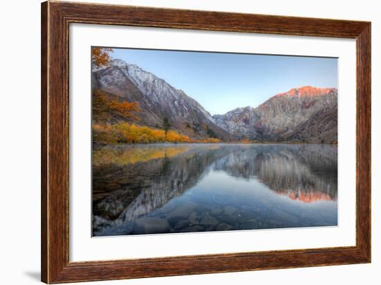 Autumn Morning, First Light, Convict Lake, Sierra Nevada-Vincent James-Framed Photographic Print