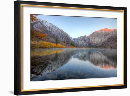 Autumn Morning, First Light, Convict Lake, Sierra Nevada-Vincent James-Framed Photographic Print