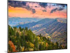 Autumn Morning in the Smoky Mountains National Park-Sean Pavone-Mounted Photographic Print