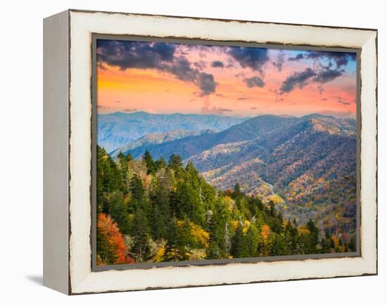 Autumn Morning in the Smoky Mountains National Park-Sean Pavone-Framed Premier Image Canvas