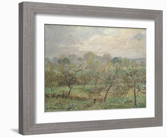 Autumn, Morning Mist, Éragny-Sur-Epte, 1902-Camille Pissarro-Framed Giclee Print