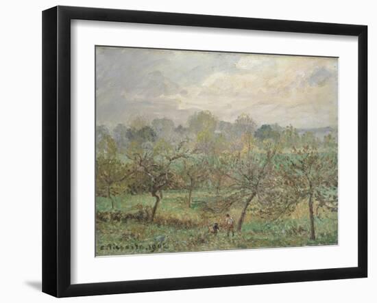 Autumn, Morning Mist, Éragny-Sur-Epte, 1902-Camille Pissarro-Framed Giclee Print