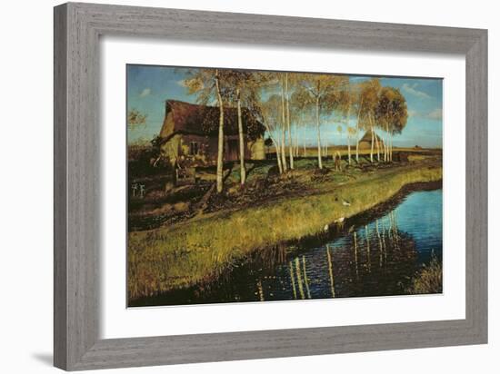 Autumn Morning on the Canal-Otto Wagner-Framed Giclee Print