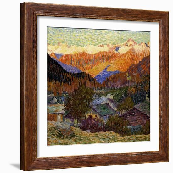 Autumn Morning (Original), 1908-Giacometti Giovanni-Framed Giclee Print