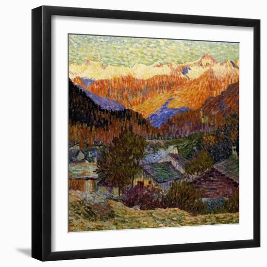 Autumn Morning (Original), 1908-Giacometti Giovanni-Framed Giclee Print