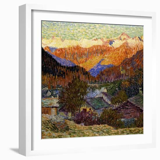 Autumn Morning (Original), 1908-Giacometti Giovanni-Framed Giclee Print