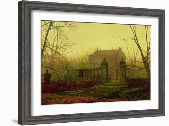 Autumn Morning-John Atkinson Grimshaw-Framed Giclee Print