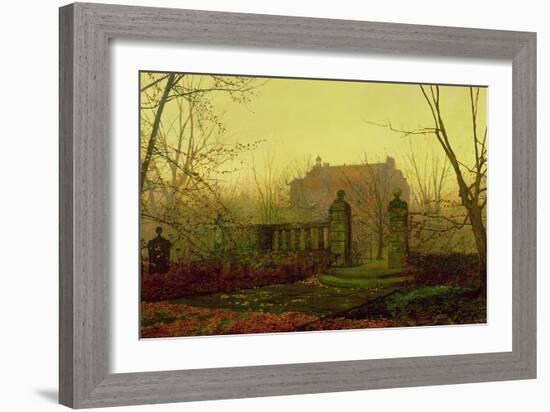 Autumn Morning-John Atkinson Grimshaw-Framed Giclee Print